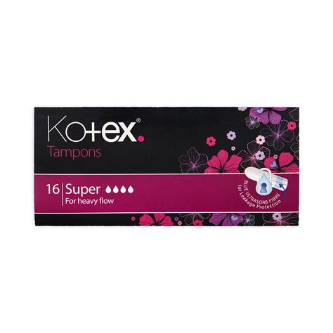Kotex Super Tampons 16 Pcs | Woolworths.co.za