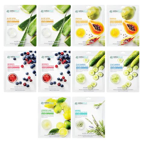 MIRABELLE COSMETICS KOREA Healing Skin Facial Sheet Mask For Intense ...