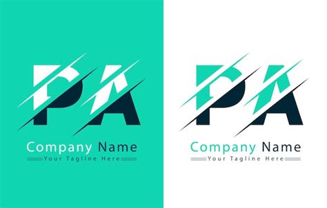 PA Buchstaben Logo Design Vorlage Vektor Logo Illustration | Premium Vektor