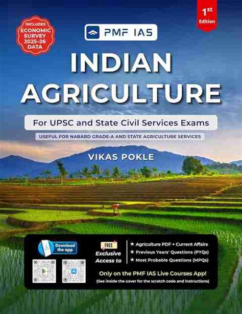 PMF IAS Indian Agriculture for UPSC and State Civil Services Exams 2026 ...