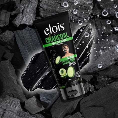 Elois Charcoal Peel Off Face Mask for Men & Women | Removes Blackheads ...