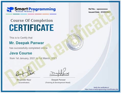 Smart Programming Certificate