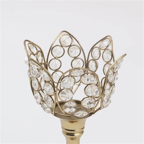 Buy Corsica Tasta Set of 2 Iron and Crystal Pedestal Candle Holders ...