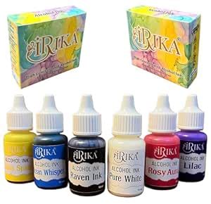 Pack of 6 High-Concentrate Alcohol Inks for Resin Art & Craft (10ml ...