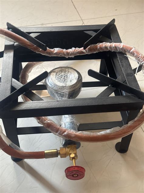 Single Gas Stove with Pipe, Knob, and Lighter – Black | 2-Year Warranty ...