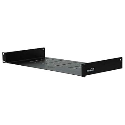 Buy NavePoint Universal Rack Tray Vented Shelves 1U Black 8 Inches ...