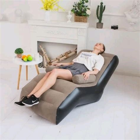 Compressible S-Shaped Sofa Bed for Lunch Break, Iatable Lounge Chair ...