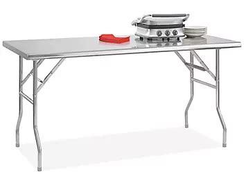 Stainless Steel Folding Tables in Stock - ULINE