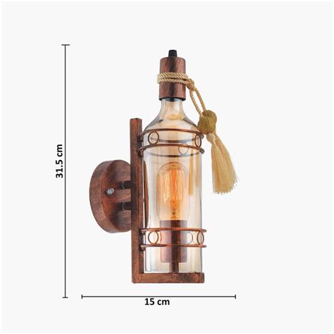 Buy HOMESAKE Contemporary Decor Gold Glass Wall Lamp from Homesake at ...