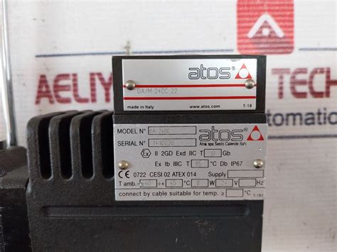 Atos Dha-0713/M/Mv 24Dc 24 Directional Control Valve Ip67 – Aeliya ...