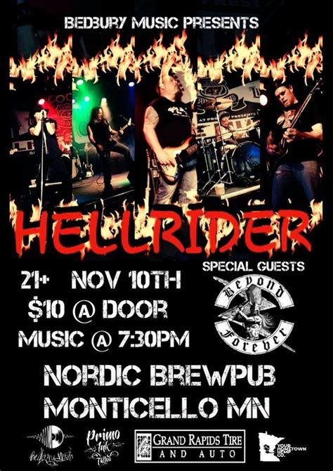HELLRIDER Invades Nordic Brewpub W/Beyond Forever [Black Label Society ...