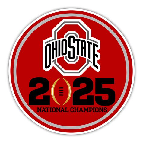 Ohio State Buckeyes – 2025 National Champs – Circle Logo – Full Color ...