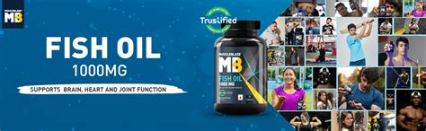 MuscleBlaze Omega 3 Fish Oil, 60 Capsules | Trustified Certified for ...