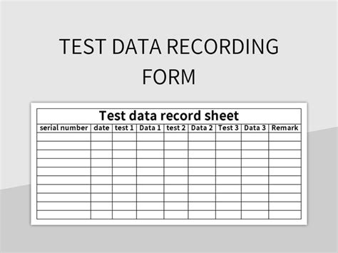 Image result for Sample Excel Test Data Log File Template