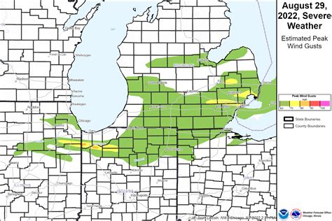 August 29, 2022: Afternoon Storms Produce Damaging Winds, Including 75 ...