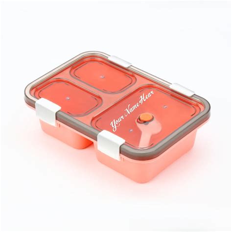 Customize Plastic Lunch Box for Kids, Lunch Box for Kids 3 Compartment ...