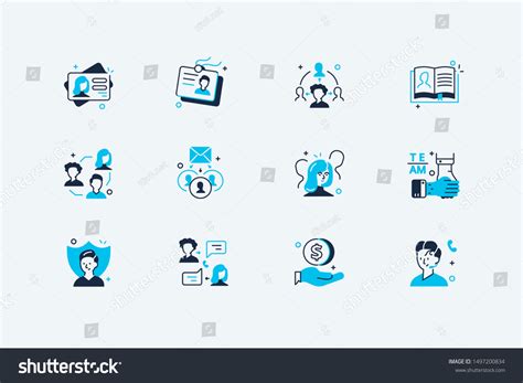 Users Icons Set Vector Illustration Collection Stock Vector (Royalty ...