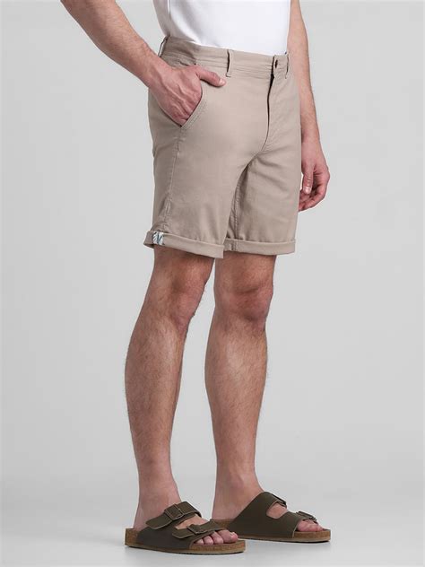 Khaki Regular Fit Chino Shorts