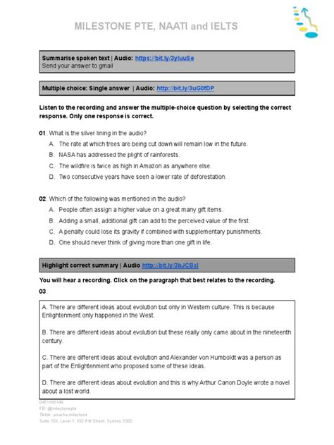 Image result for Pte PDF Milestone