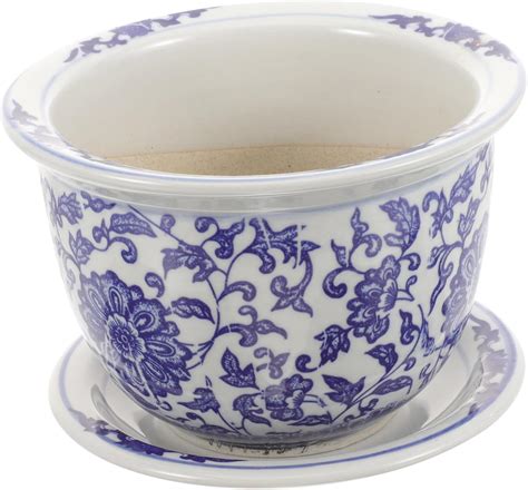 Amazon.com : CIYODO 1 Set Extra Large Chinese Ceramic planters ...