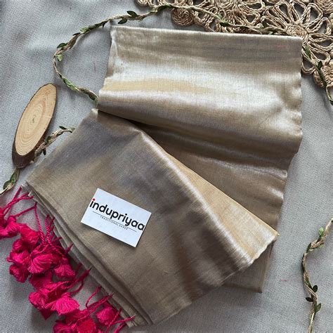 Indupriyaa Chiku Handloom Raga Tissue saree – indupriyaa