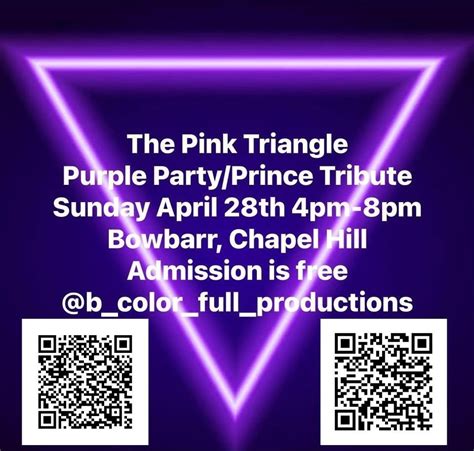 The Pink Triangle Purple Party/Prince Tribute, Bowbarr, Carrboro, 28 ...