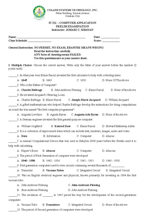 Image result for Computer Application Technology Exam Tips