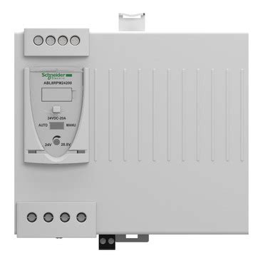 ABL8RPM24200 - regulated SMPS - 1 or 2-phase - 100..240 V - 24 V - 20 A ...
