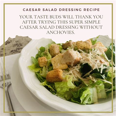 Super simple caesar salad dressing without anchovies – Artofit