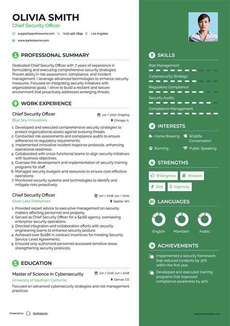 10+ Chief Security Officer Resume Samples & Templates for 2025