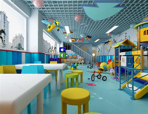 儿童室内游乐园模型+免费3D模型下载+免费SU模型下载+炫云云模型网站