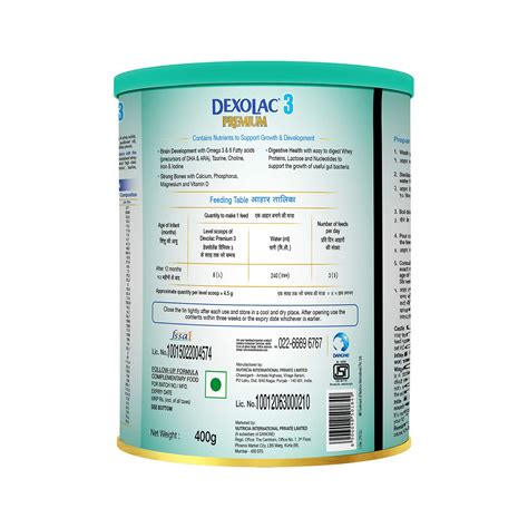 Dexolac Premium 3 Follow-Up Formula Powder After 12 Months