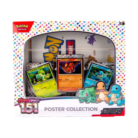 Pokemon TCG: Scarlet & Violet 151 Poster Collection Box with 3 Booster ...