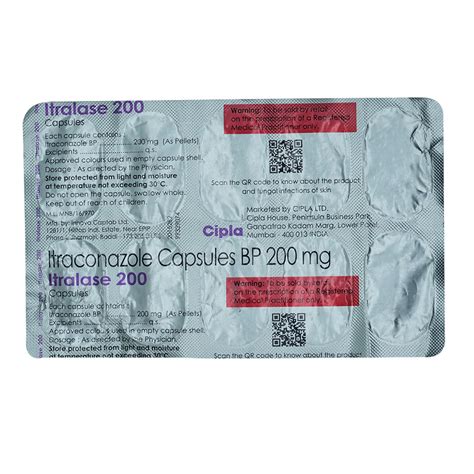 Itralase 200 Capsules | Uses, Side Effects, Price | Apollo Pharmacy