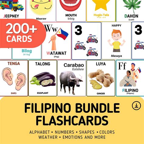 Image result for Tagalog FlashCards