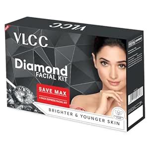 VLCC Diamond Facial Kit Pack of 4 (160 G) | For Brighter, Younger ...