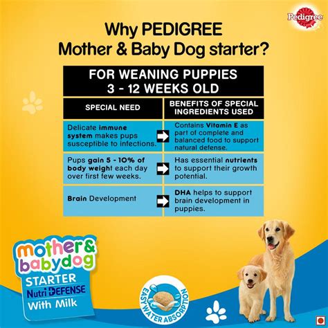 Pedigree Starter Nutri Defense With Milk Pregnant/ Lactating Mothers ...