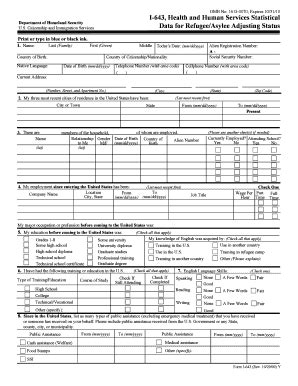 I643 - Fill Online, Printable, Fillable, Blank | pdfFiller