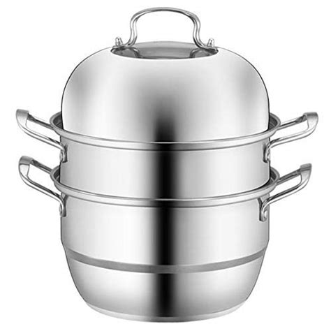XL Stainless Steel 3-Tier/Layer Steamer Cooking Pot, Rice Cooker ...