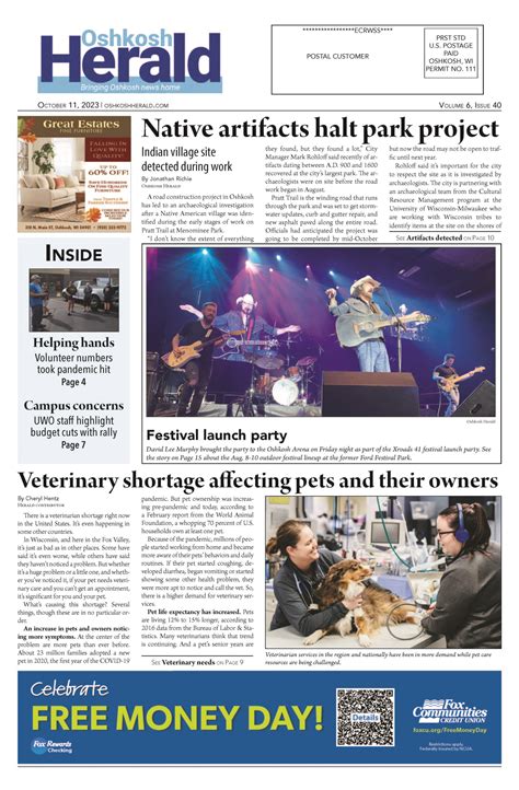 October 11, 2023 Oshkosh Herald - Oshkosh Herald