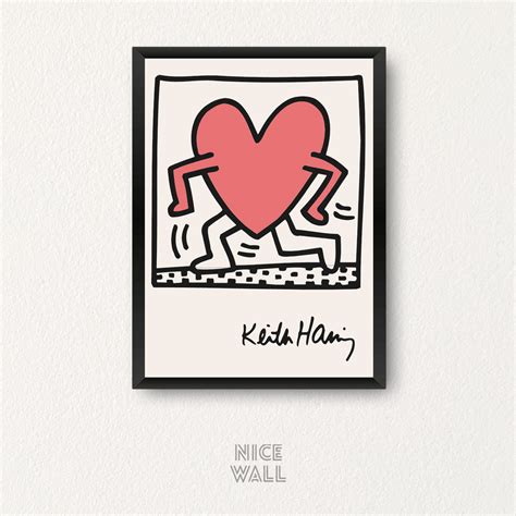 Keith Haring Running Heart
