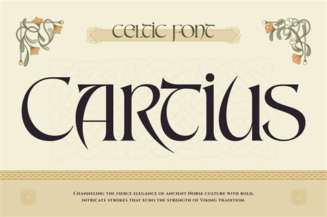 Ancient Gaelic Font - Celtic Letters Font