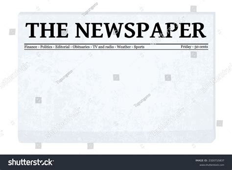 Blank Newspaper Template
