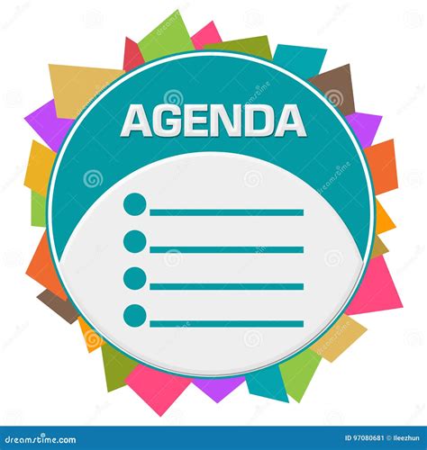 Presentation Agenda Clipart