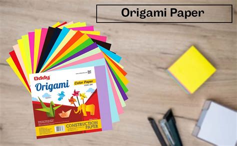 Oddy Origami Paper 15 cm X 15 cm Pack of 200 Sheets, 5 Assorted Colors ...