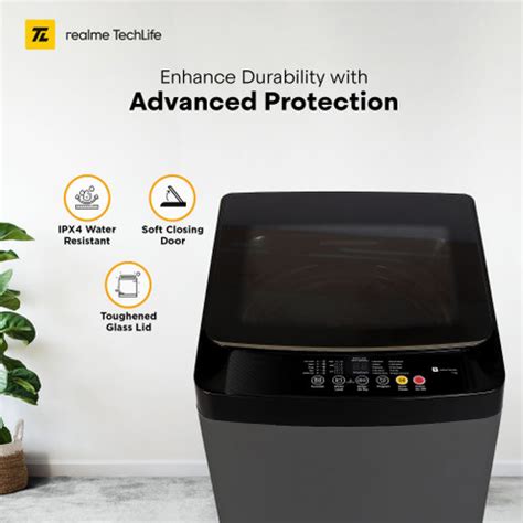realme TechLife 7 kg 5 Star Rating Fabric Safe Wash Fully Automatic Top ...