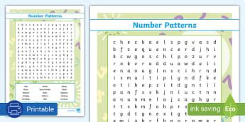 Number Patterns Maths Worksheets Grade 4 - Twinkl SA