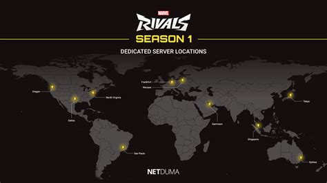 Marvel Rivals Season 1 Server Locations | Play with Low Ping | Netduma