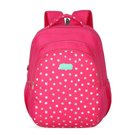 Buy Lavie Printed Magenta Backpacks Online