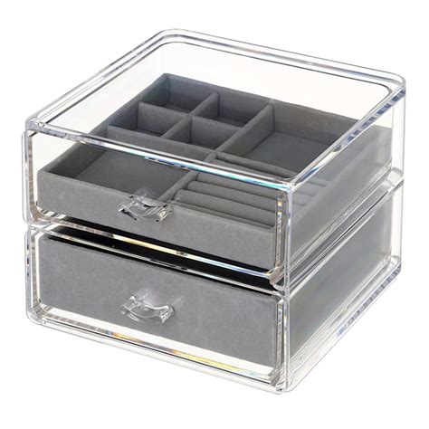 Clear Jewelry Organizer Box